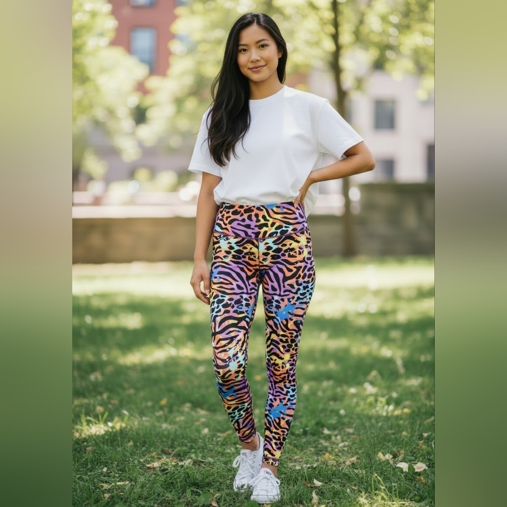 OddBalls Filthy Animal Multicolor High Rise Leggings